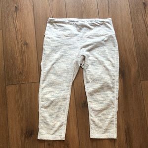 White and gray leggings